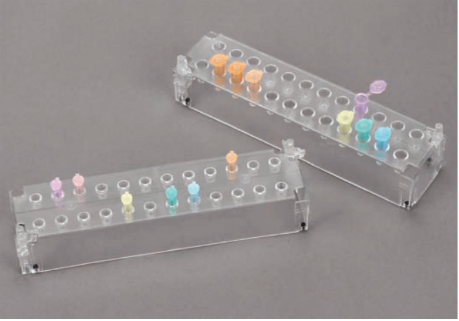 24-Place Stacking or Connecting Racks for Microtubes